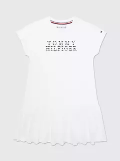 VESTIDO TOMMY HILFIGER COM ESCRITO BORDADO