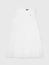 VESTIDO TOMMY HILFIGER LAISE BORDADO BRANCO