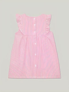 Vestido Listradinho com Babadinhos Tommy Hilfiger - Gih Baby Importados