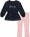 Conjunto Bata Flanelada + Legging Tommy Hilfiger