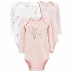 Kit Body Manga Longa 3 Peças Carter´s