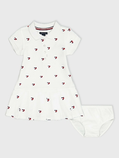 Vestido Estampa de Coracão Tommy Hilfiger