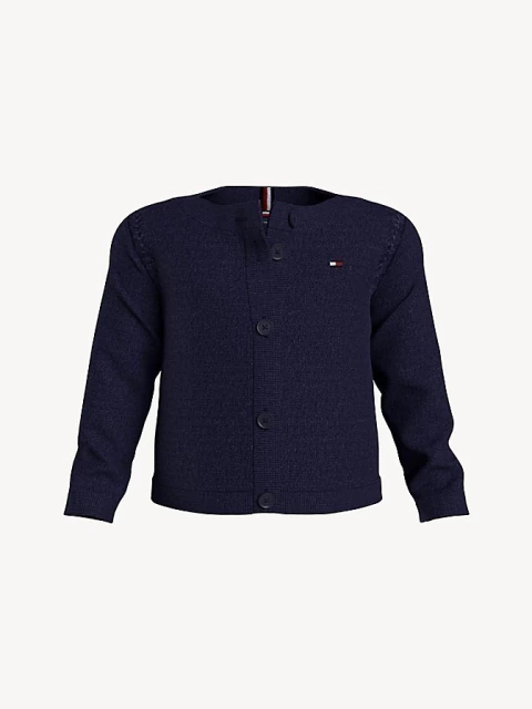 Cardigã Logo Bordado Tommy Hilfiger