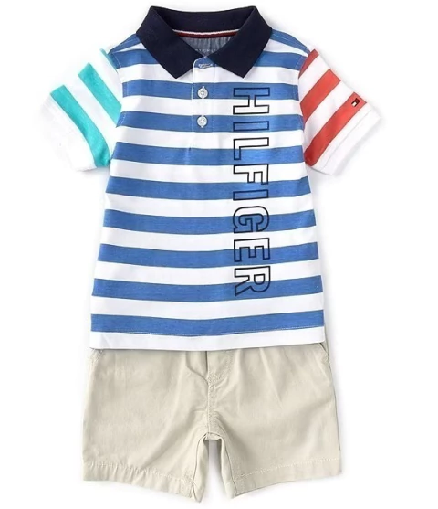 Conjunto Camiseta Polo + Bermuda Tommy Hilfiger