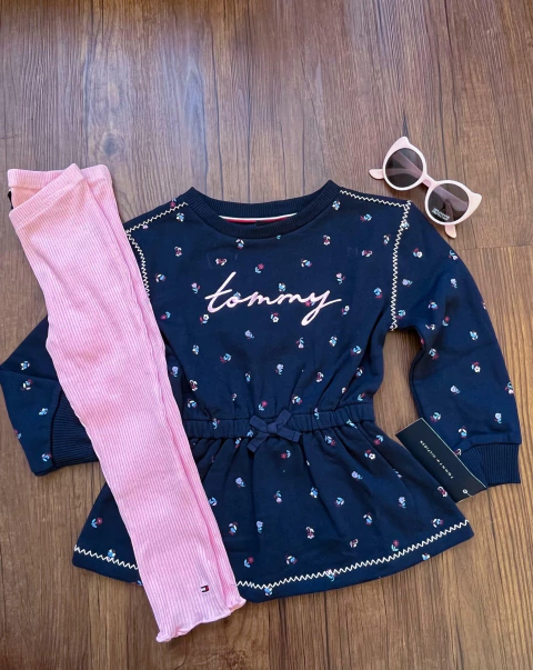 Conjunto Bata Flanelada + Legging Tommy Hilfiger - comprar online