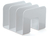 Organizador De Livros Standard 3 Divisórias Maxcril Branco - comprar online