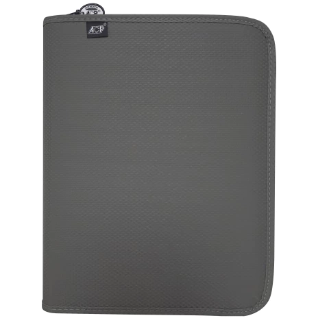 Fichário Universitário Cinza Com Zíper Acp - comprar online