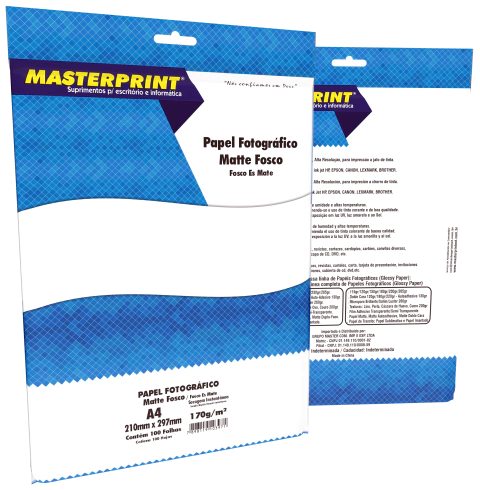 Papel Fotográfico Matte Fosco A4 170g C/100 Folhas - comprar online