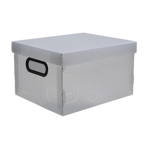 Caixa Organizadora N°4 Grande 420×310×200mm Cristal Dello