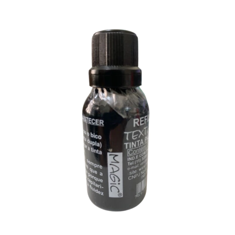 Tinta Carimbo Para Tecido Magifix 30ml Preto