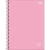 Caderno Espiral Univ. 1 Matéria Zip Light Rosa 80 Folhas
