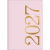 Planner Mensal 14X20 Vanilla Rosa Grampeado 20 Folhas 2027