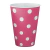 Copo De Papel 270ml Poá Pink Bolinhas Brancas 8 Unidades