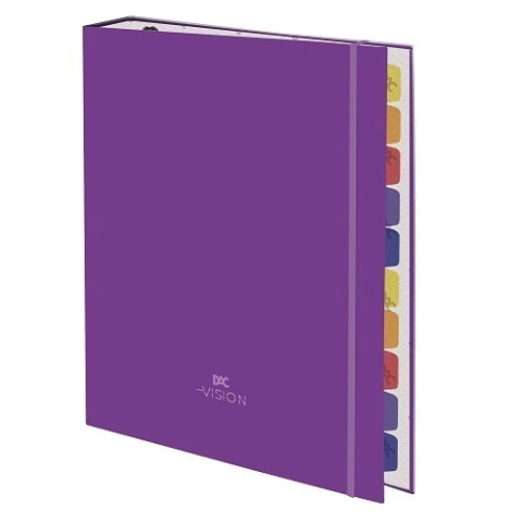 Fichário Dac Vision Roxo Universitário Com Elástico 48 Fls