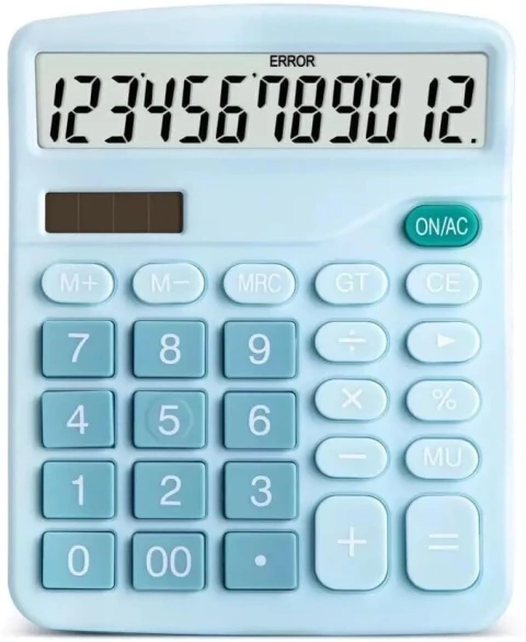 Calculadora De Mesa 12 Dígitos KK-837 Zazuo Azul - comprar online