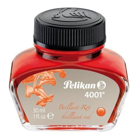 Tinta Caneta Tinteiro Pelikan 4001 30ml Red Brilliant