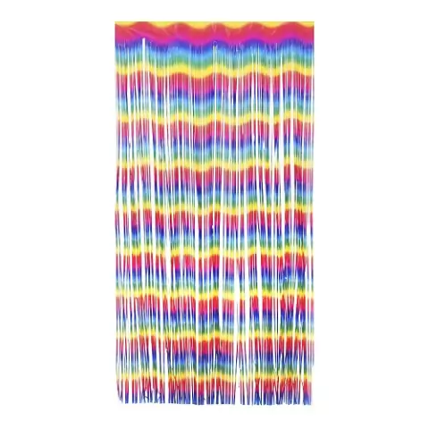 Cortina Metalizada Decorativa 1x2m Arco Íris
