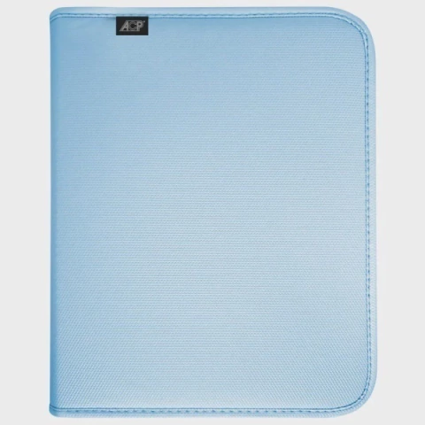 Fichário Universitário Azul Claro Com Zíper Acp - comprar online