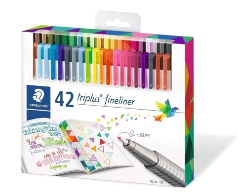 Caneta Staedtler 0.3 Triplus Fineliner 42 Cores
