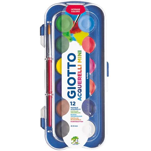 Aquarela Giotto Estojo Mini C/12 Cores