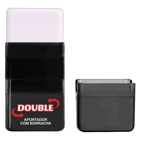 Apontador com Borracha e Depósito Double Tilibra