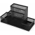 Organizador de Mesa Aramado Metal C/4 Divisórias Preto