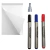 Bloco Papel para Flip-Chart 64x88 C/ 50 Folhas + 3 Pincéis