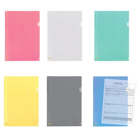 Pasta Plástica Em L Ofício C/10 Unidades