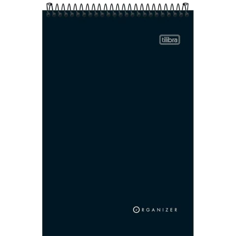 Caderno Espiral Capa Flexível Organizer Preto 80 Folhas - comprar online