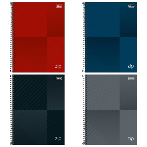 Caderno Espiral Univ. 1 Matéria Zip Colors 80 Folhas