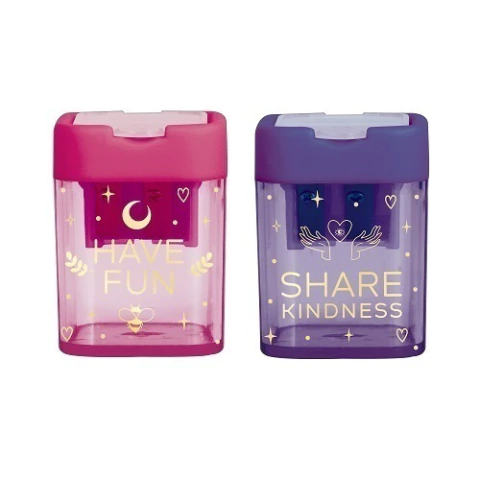 Apontador Com Depósito 2 Furos Doodles Tilibra