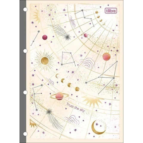 Bloco De Fichário Magic Universitário 4 Furos 80 Fls