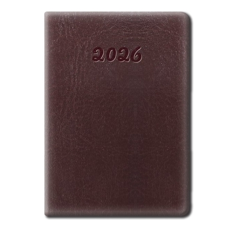 Agenda Diária A5 Executiva Costurada Vinho Yepp - comprar online