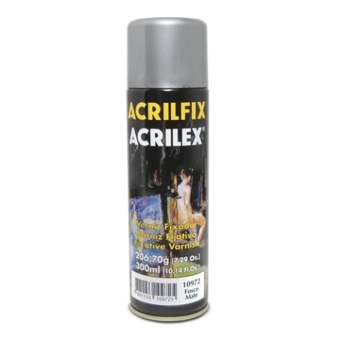 Verniz Spray Acrilex Acrilfix Fosco 300ml