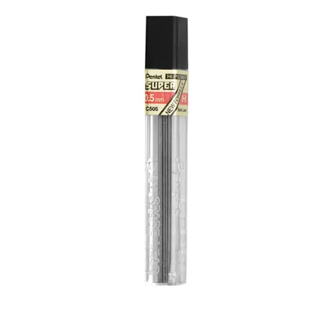 Grafite Hi Polymer Super 0,5 Mm Tubo C/12 Minas Pentel - comprar online