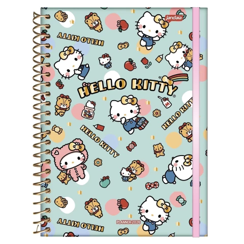 Planner Espiral Semanal Hello Kitty 2026 Jandaia - comprar online