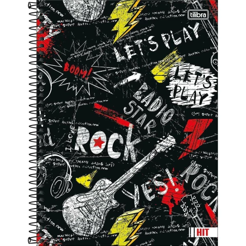 Caderno Espiral Univ. 20 Matéria Hit Masc 320 Fls Rock - comprar online
