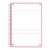 Caderno Espiral Univ. 1 Matéria Oxford Rosa Pastel 80 Folhas - Femapel
