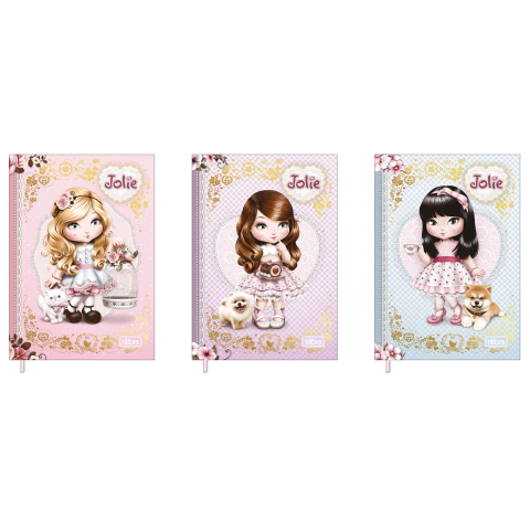 Caderneta Costurada Petit Jolie 96 Folhas Tilibra