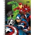 Caderno Espiral Universitário Avengers 80 Folhas Superheroes