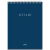 Caderno Espiral Univ 1 Matéria Stilo Vertical Azul 80 Folhas