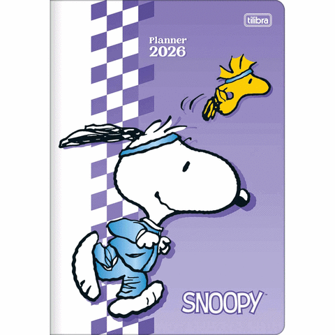 Planner Mensal Snoopy Flexível Grampeado 20 Fls 2026 Tilibra - comprar online