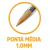 Caneta Esferográfica Bic 1.0 Cristal Média Cx C/50 Preta - comprar online