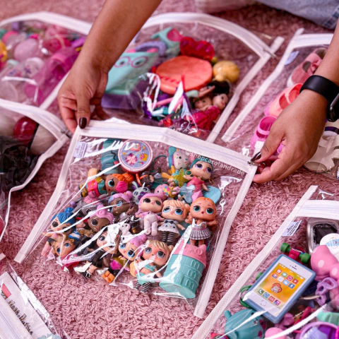 Kit Organizador de Brinquedos C/ Ziper - 3 unidades - comprar online