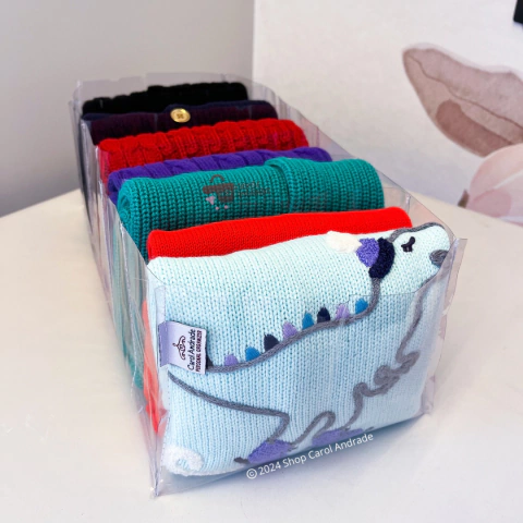 Colmeia Organizadora P/ Blusas de Inverno Infantil - 6 Nichos - A15 L20 P40cm