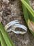 Par de alianças 4mm com pedra zirconia