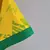 Camisa feminina concept amarela do Brasil 2022 com estampa do Cristo Redentor no peito