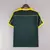 Uniforme de goleiro da Seleção Brasileira usado na Copa do Mundo de 1998, modelo verde escuro com detalhes amarelos e escudo bordado