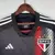Camisa III São Paulo FC 2023/2024 masculina preta Adidas, modelo oficial com patrocínio Sportsbet.io, escudo SPFC, faixas vermelhas e brancas, para torcedores