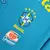 Camisa pré-jogo da Seleção Brasileira 2021 azul masculina com logos Itaú e Guaraná, modelo Nike original